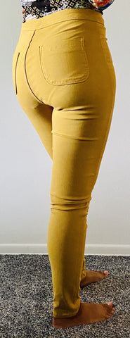 Perfect Fit Jeans-Mustard