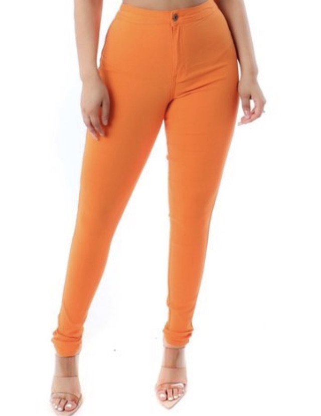 Perfect Fit Jeans-Orange